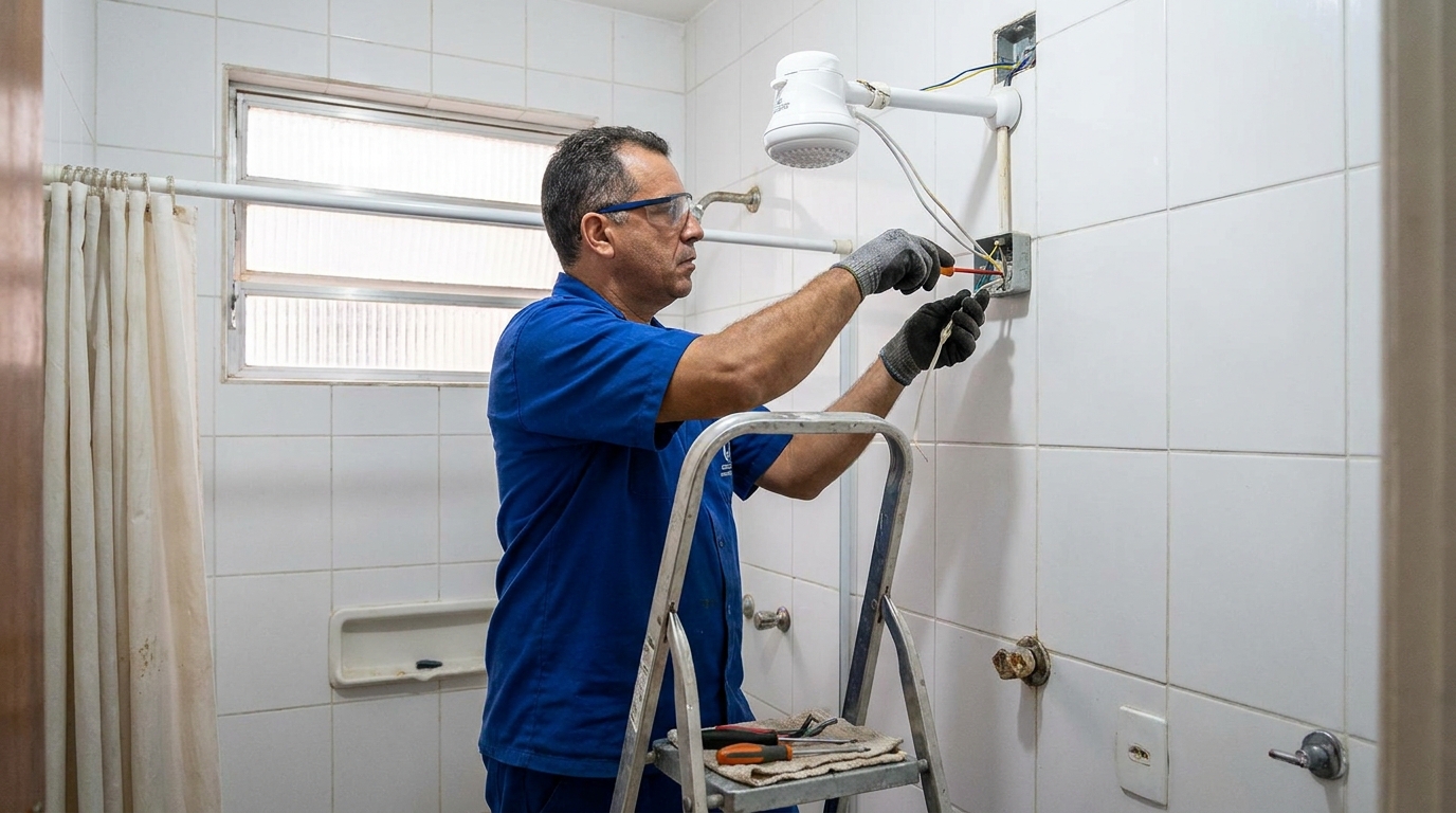 Instalacao de chuveiro eletrico em Fortaleza‑CE