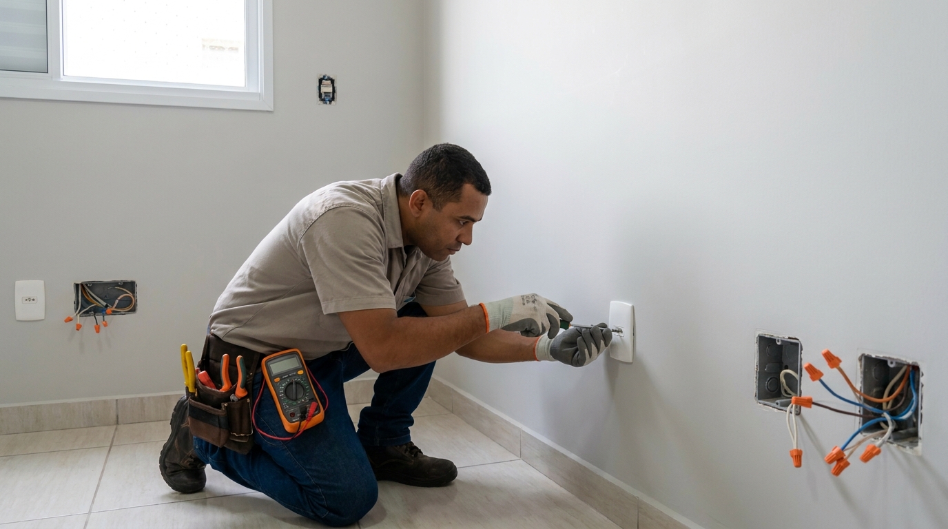 Instalacao de tomada e interruptor em Fortaleza‑CE